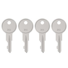 B01 Replacement Keys 4 Pack for Husky & Dewalt Tool Box Lock - Pre-Cut for Tool Chest, Cabinet, Truck Toolbox​​