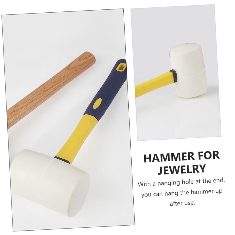 LALAFINA 1pc Practical Rubber Mallet Hammer for Flooring Installation Wear