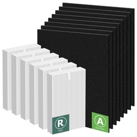 HPA300 HEPA Filter Replacement for Honeywell Air Purifiers HPA300 Series, HPA300, HPA304, HPA8350, HPA300VP, HPA3300b, HPA5300, Replace HRF-R3, 6 HEPA R and 8 Pre Filters A HRF-AP1