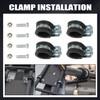 RANSOTO Universal Steel Roof Racks Spare Tire Carriers- Tire Mount