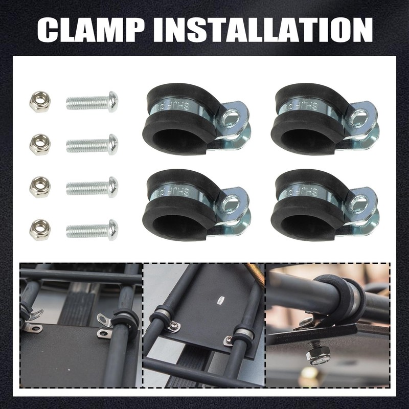 RANSOTO Universal Steel Roof Racks Spare Tire Carriers- Tire Mount
