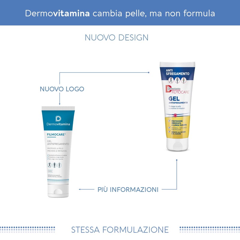 Dermovitamina Filmocare Gel Antisfregamento 100 ml - Sfregamento Cosce -