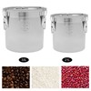 KONKENIE 21L Stainless Steel Airtight Canister Rice Cereal Grain Canisters