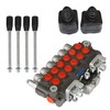 waltyotur Hydraulic Directional Control Valve w/ 2 Joystick 6 Spool
