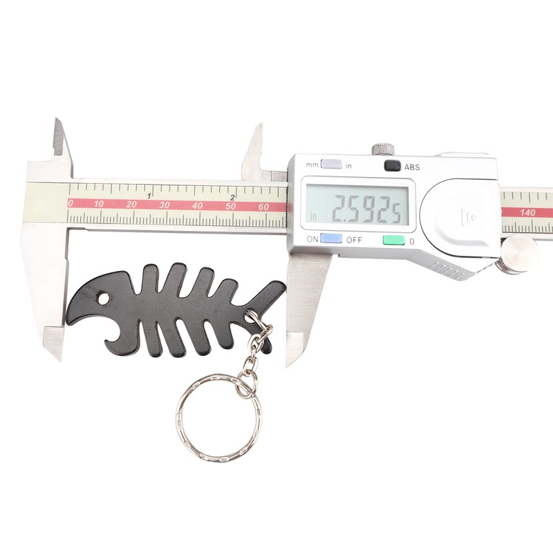 SWATOM Fish Bone 6PCS Bottle Opener Keychain Beer Openers Tool
