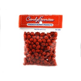 French Burnt Peanuts 6.5 Ounce Peg Bags - 6 / Box