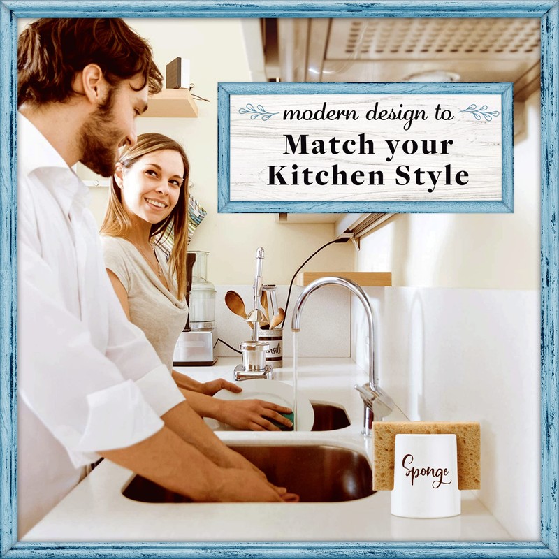 Home Acre Designs Sponge Holder for Kitchen Sink - Rustic