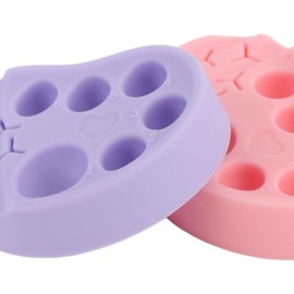 BTSEURY - Paleta de elevación de pestañas, 2 paletas de silicona para levantamiento de pestañas, 6 secciones de contenedores, herramienta de mezcla de tintes, para levantamiento de pestañas, paleta de
