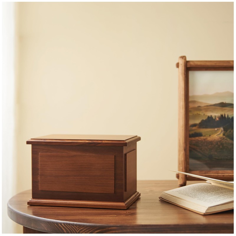 Aspen Studio Walnut Wooden Urn Wooden Urn for Cremation Handcrafted