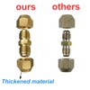 2Pieces Copper Pipe Extension Joint Connectors for Air Conditioning Pipe