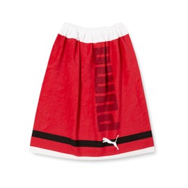 Puma Kids’ Towel Wrap for Swimming, Beach, Gym, (BCFS) 2023 Spring Summer Colors, Puma Red (01) One Size Fits Most