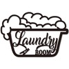 Bnesi Laundry Wall Decor Sign, Farmhouse Decoration Metal Wall Art