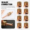 12PCS 7/16"-24 Thread 1/4 Brake Line Fittings,1/4 Brake Line Union