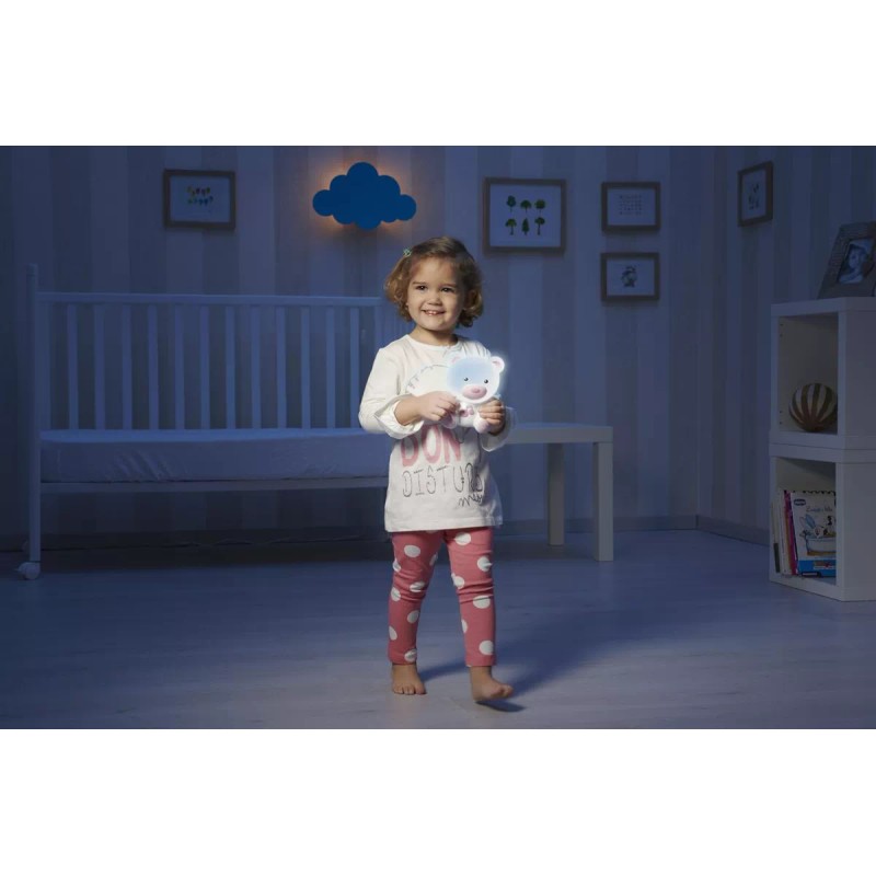 Chicco Lámpara Osito Dulces Sueños, Color Rosa