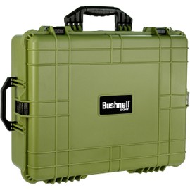 Bushnell 24 Inch Extra Large Waterproof Hard Camera Case For Binoculars, Optics, Equipment, Shock Proof, and TSA Ready (OD Green)