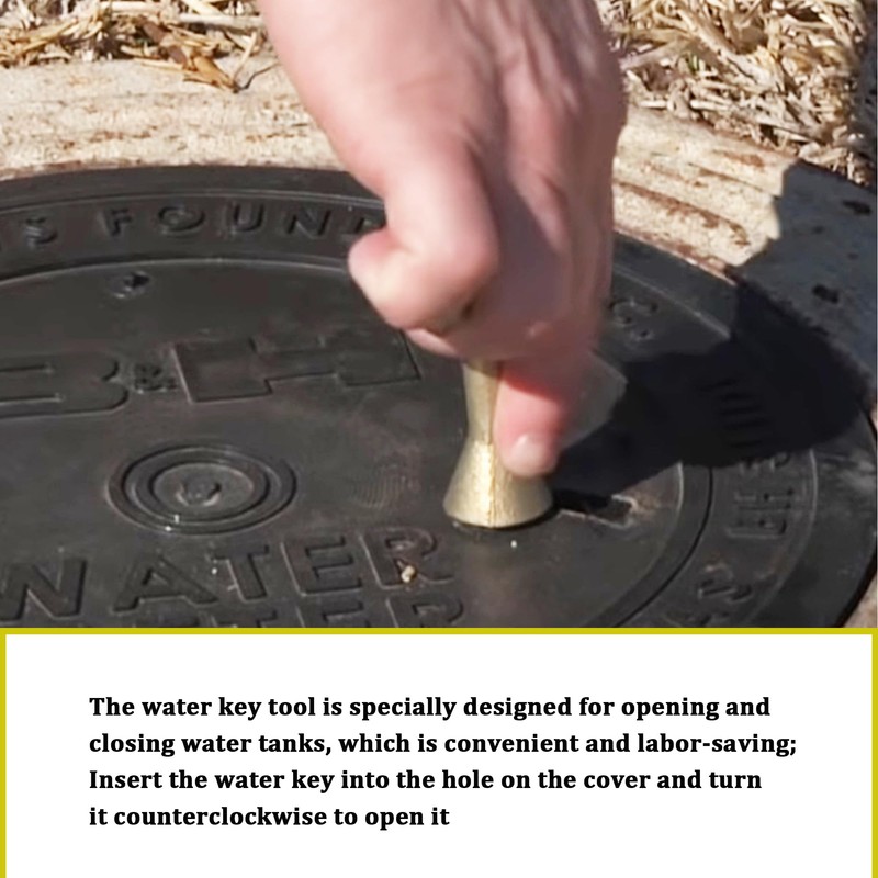 Follde M07001 Water Meter Box Key, Water Meter Cover/Lid Opening