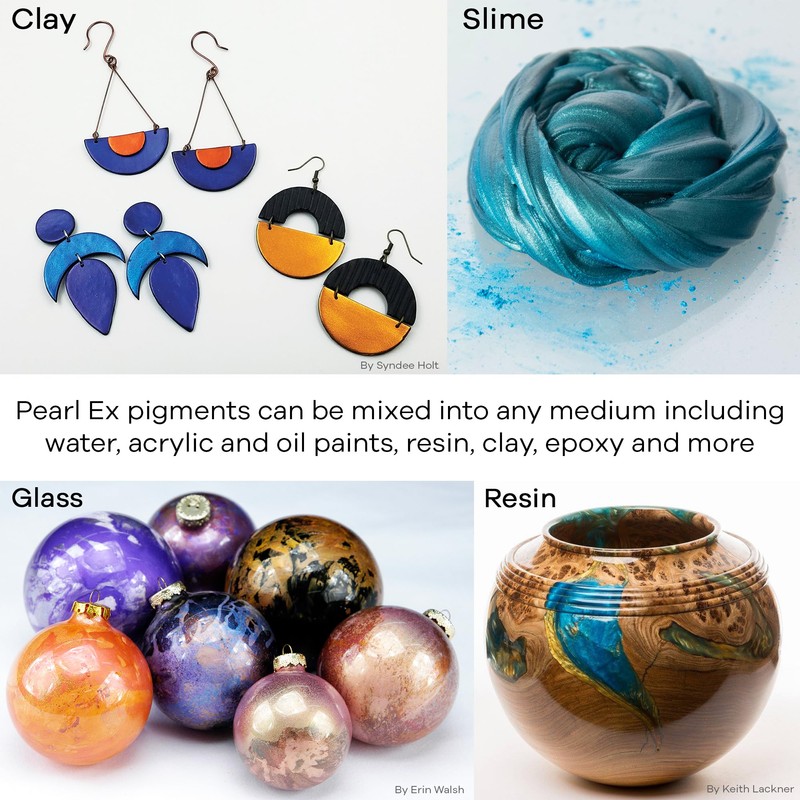 Jacquard Pearl Ex Pigment Powder 0.5 oz True Blue -