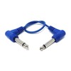 30cm 6.35mm 1/4" TS Mono Jack to Jack Plug Lead