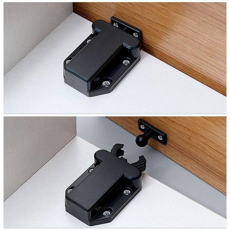 6 Pcs Touch Release Catch Latch Cupboard, Push to Open