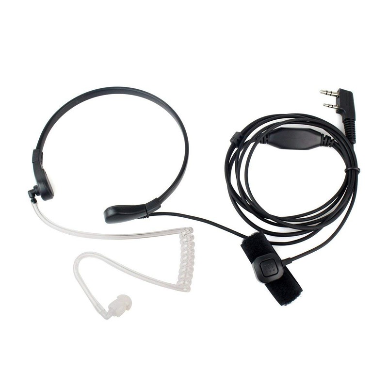 Retevis Walkie Talkie Throat Mic Headset 2 Pin Headset Earpiece