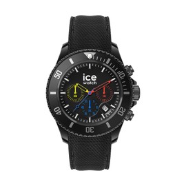 ICE-WATCH - Ice Chrono - Men/Unisex Watch with Plastic Strap (Medium), black, Strap.