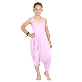 Hamishkane New Kids Girls Cami Jumpsuit Italian Drape Baggy Plain Lagenlook Romper Playsuit
