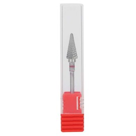 Brocas para uñas, brocas de manicura para uñas de acero de tungsteno Brocas de manicura para pedicura eléctrica Accesorio para pulido de uñas Taladro eléctrico portátil para uñas(rojo)