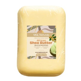 MGL Naturals Raw African Shea Butter Ivory 10 lb 100% Pure and Unrefined. Nourish and moisturize skin and hair. Use alone or DIY recipes. From Ghana, West Africa.