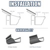 Pearwow 5inch Gutter Guard,48Ft Stainless Steel Mesh Gutter Covers,Heavy Duty