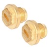 2pcs Differential Diff Brass Filler Drain Plugs with Seal Ring