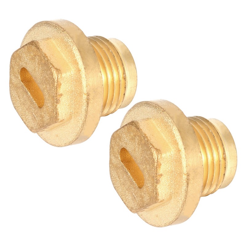 2pcs Differential Diff Brass Filler Drain Plugs with Seal Ring