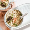 Wareland Asian Soup Spoons Set of 6, Ceramic Chinese Soup