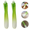 Alipis 2pcs Artificial Celery Models, Lifelike Pu Simulation Vegetables for