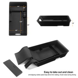 CKE Compatible with Toyota Camry 2025 2026 Accessories Car Interior Center Console Box Armrest Organizer Armrest Storage Box Insert for 9th Gen Camry LE SE XLE XSE