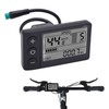 Talany Electric Bicycle LCD Screen Meter,Large Screen Durable Waterproof Connector