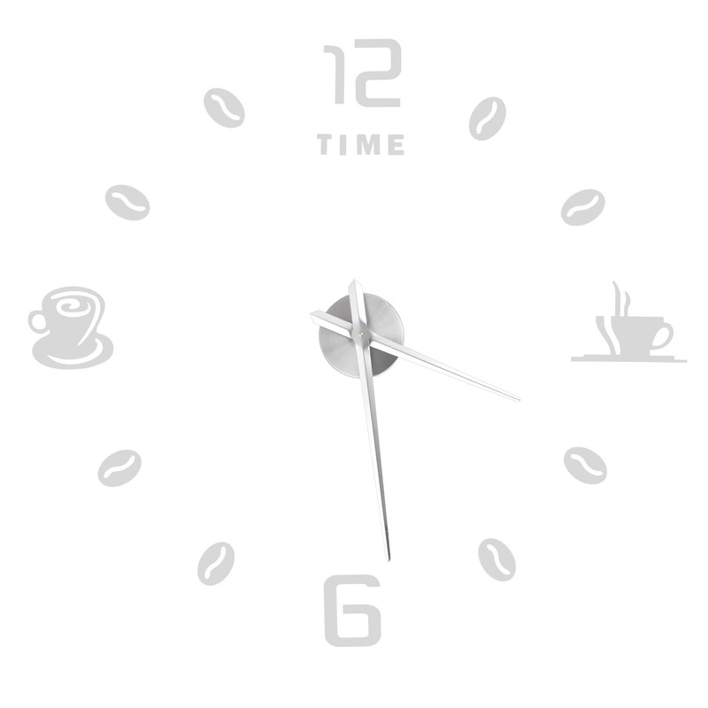 Modern Large Frameless DIY Wall Clock Mirror Surface Sticker for