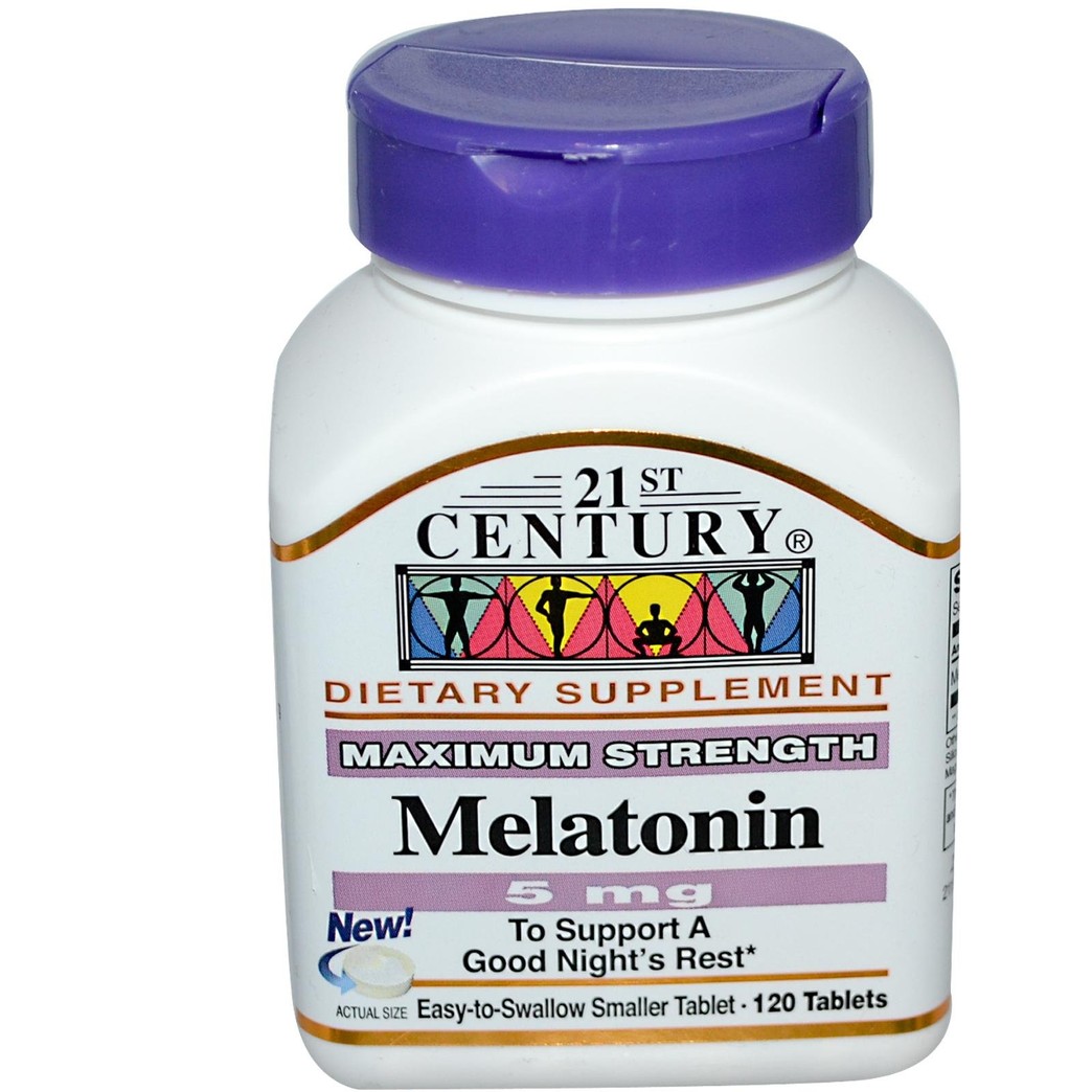 21st Century Health Care, Melatonin, 5 mg, 120 Tablets