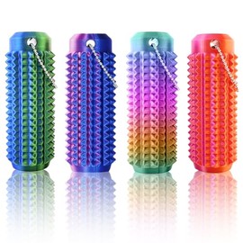 Little Ouchies - Juguete Fidget para Estimulación del Dolor (4 piezas), Juguete Fidget Estimulante para Adultos y Adolescentes, Llavero Estimulante Spiky Grippie Impreso en 3D, Juguete Sensorial para