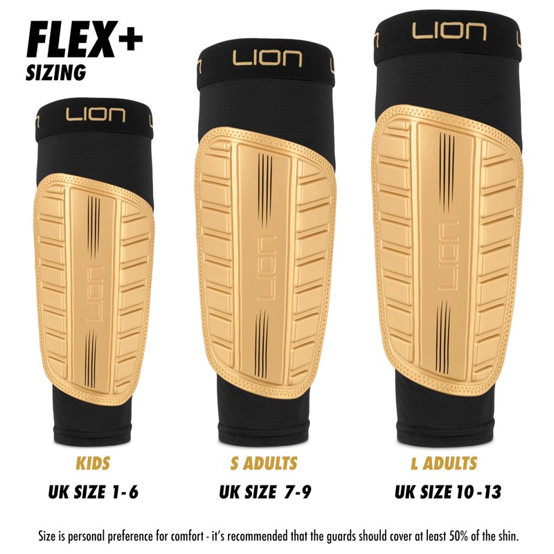 Football Sleeve Style Shin Pads/Guards - Flexible Comfort & Protection