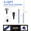 SKGPOLE 18FT Reach Light Bulb Changer for High Ceilings with