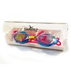 Swimz ATOM low profile Mirrored Racing/Training goggles - Blue/Pink