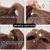 3Pcs Ponytail Clips, High Ponytail Holder, Medium Claw for Thick