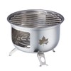 LOGOS 81062820 Mini Bonfire Stove, Silver, When Assembled: Approx. Width