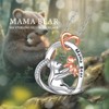 INFUSEU Mama Bear Necklace for Women Mommy and Me Gifts