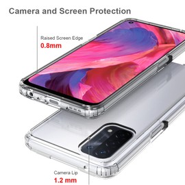 MEZON Ultra Slim Premium Crystal Clear TPU Gel Back Case for Oppo A74 5G – Shock Absorption (Oppo A74 5G, Gel)