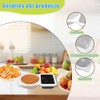 Uibolos 20pcs Snack Container,Contenedores para Snacks Reutilizables,Double Compartment Snack Containers