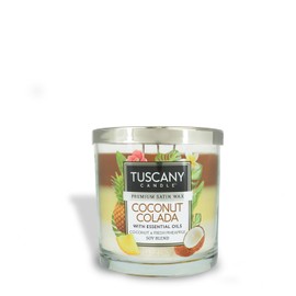 Tuscany Candle Coconut Colada Long-Lasting Scented Jar Candle, 14 oz