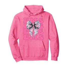 EMS Emergency Medical Services EMT Paramedic Girl Coquette Pullover Hoodie