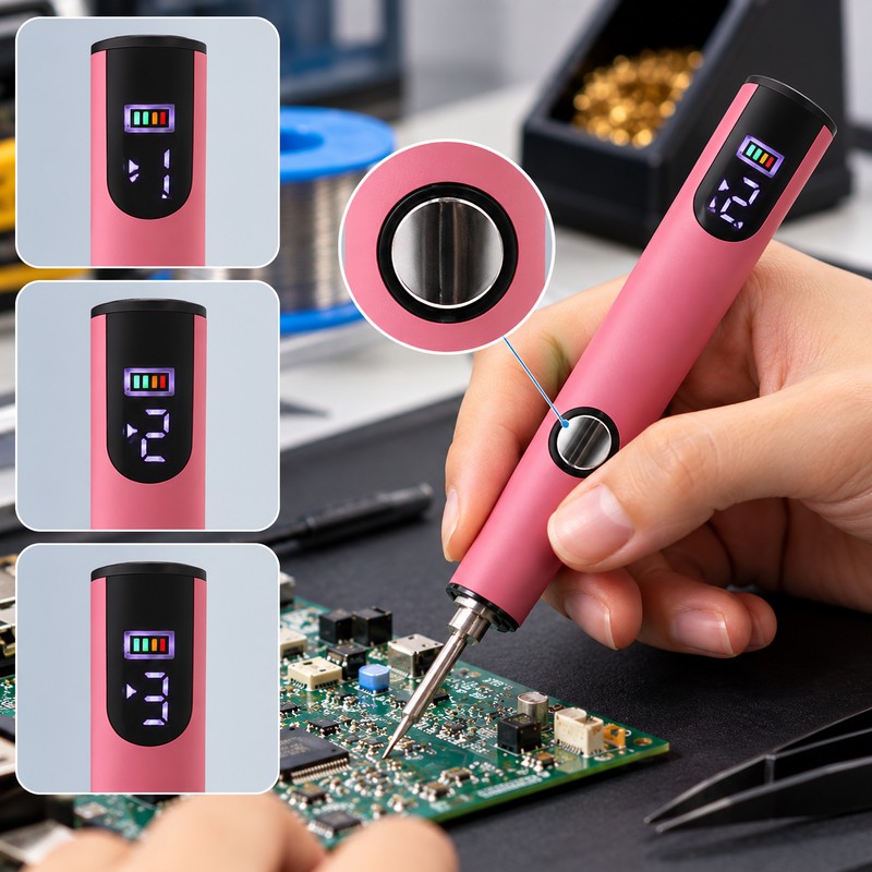 Rechargeable Soldering Iron Battery for Precision Repairs – 400mAh Digital