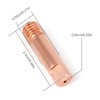 Haisheng Pack of 40 Welding Contact Tips 0.8 mm Copper